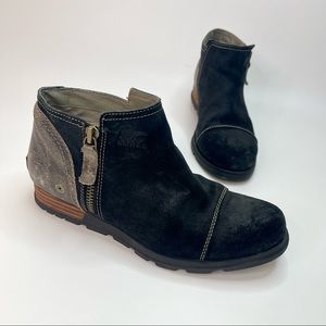 Sorel Women Leather Zipper Ankle Bootie